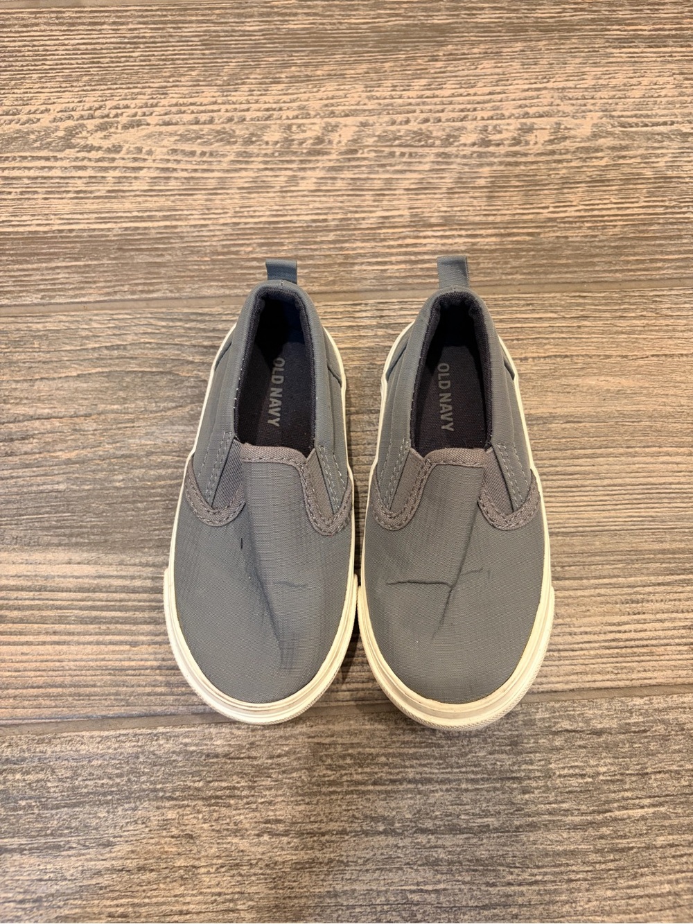 Old Navy Gray Slip-On Canvas Loafers